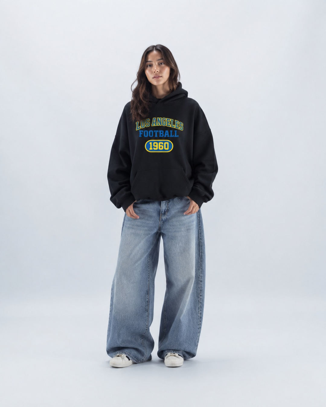 Retro Los Angeles Football Oversized Hoodie