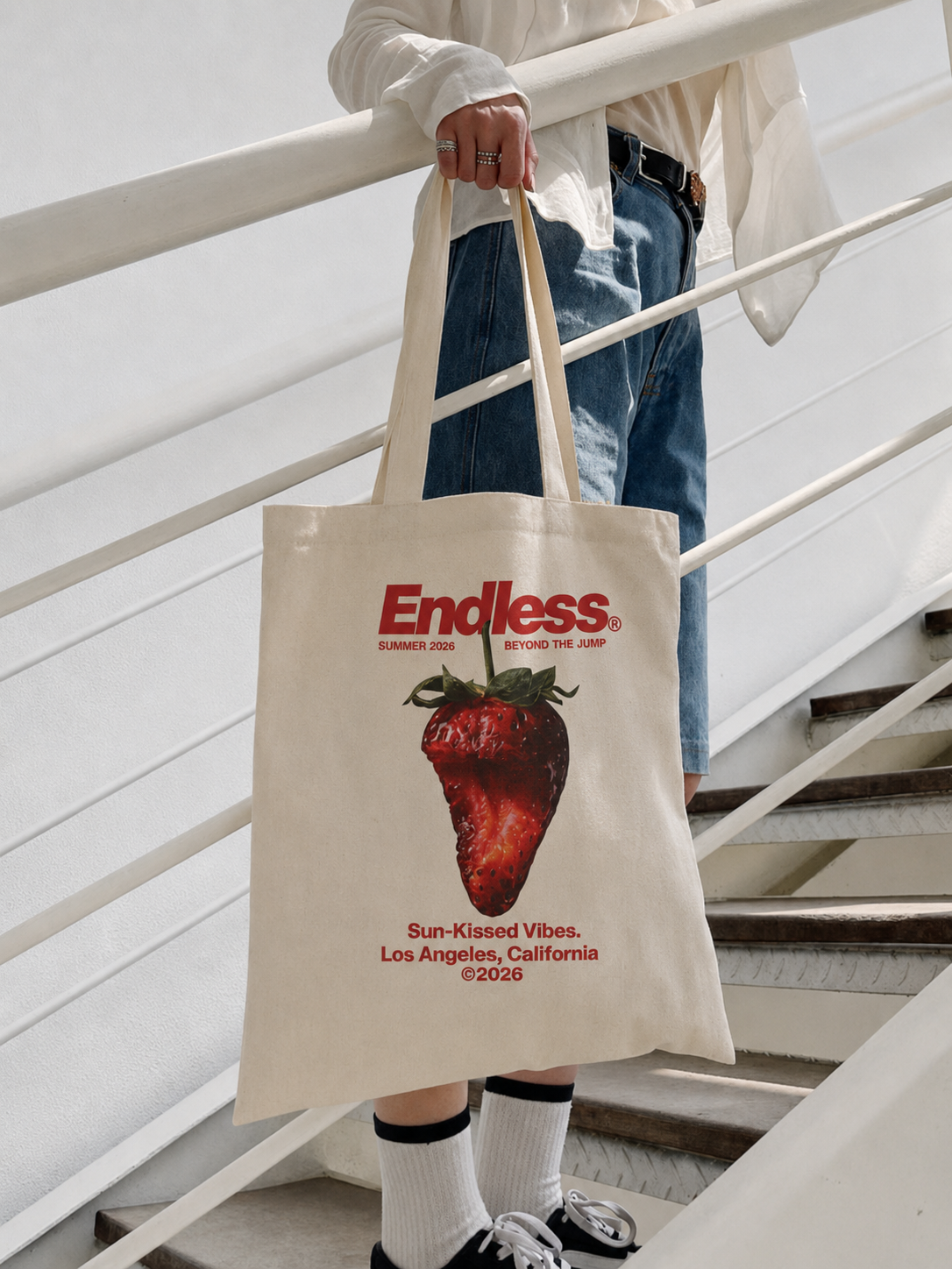 STRAWBERRY TOTE BAG