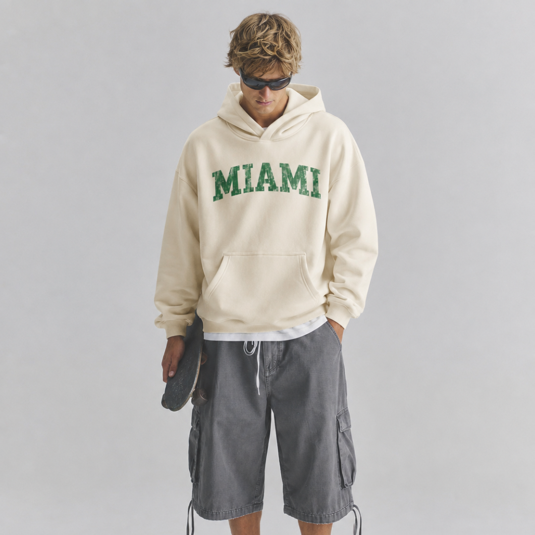 Vintange Miami Oversized Hoodie